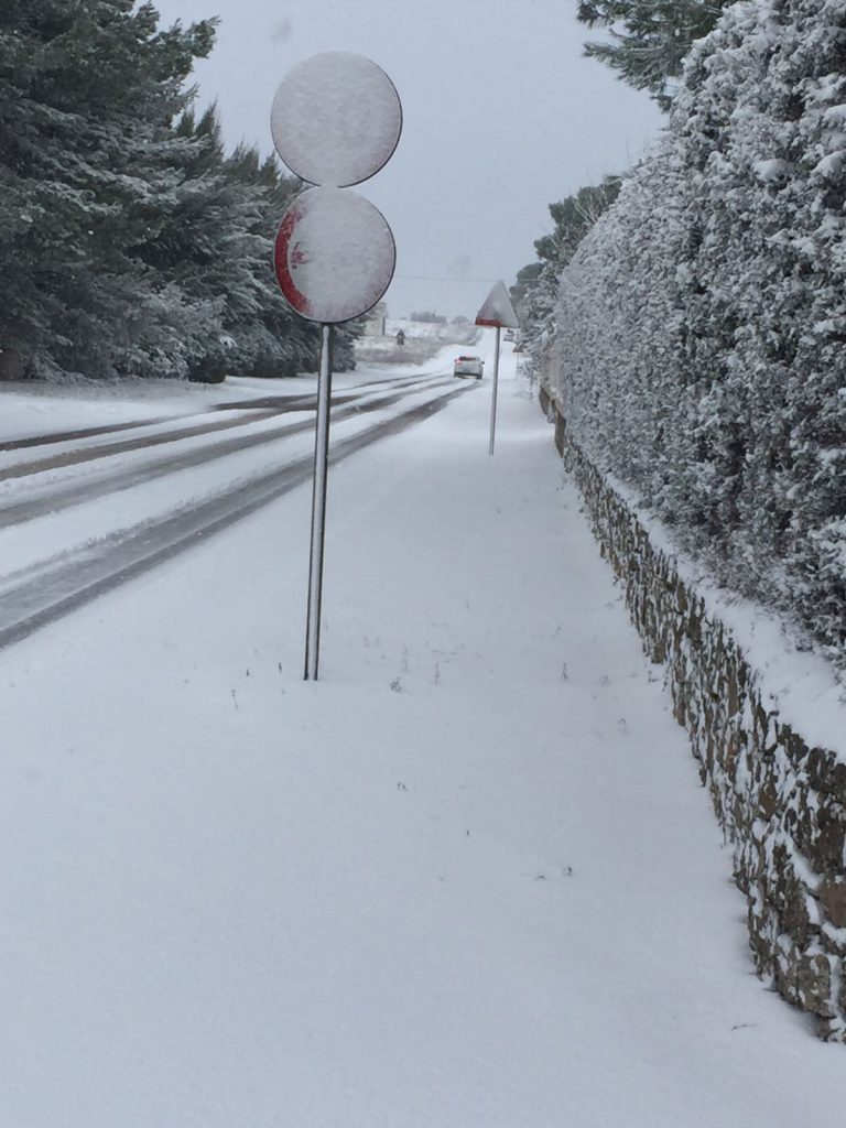 Strade innevate