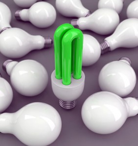 lampadina basso consumo verde