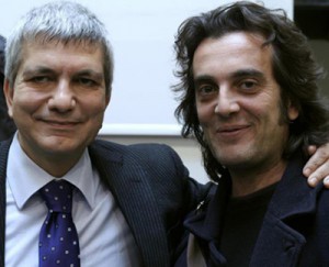 Sergio Fracasso con il presidente della Regione Puglia, Nichi Vendola