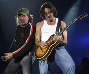 Steff Burns con Vasco Rossi