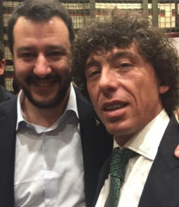 Mauro Giordano con Matteo Salvini
