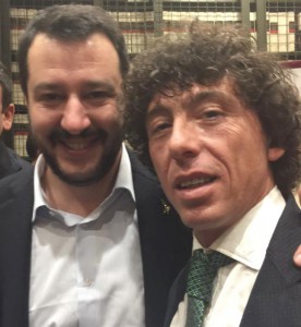 Mauro Gianni Giordano con Matteo Salvini