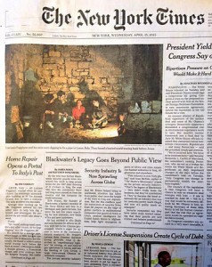 Foto prima pagina NYT, in rete notizia - DA OSTOLANI La stor