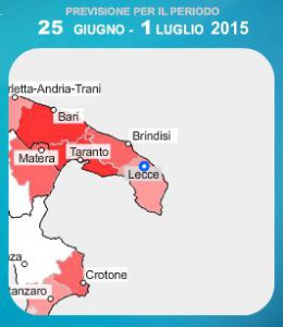 MEteo Zanzare sulla Puglia