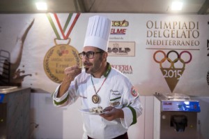 Daniele Cazzato di Alliste, vincitore delle Olimpiadi del Gelato Mediterraneo 