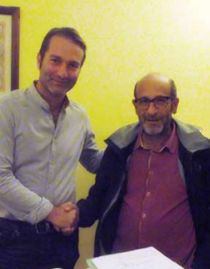 Il direttore sportivo Malinconico con il presidente Francesco Cassiano