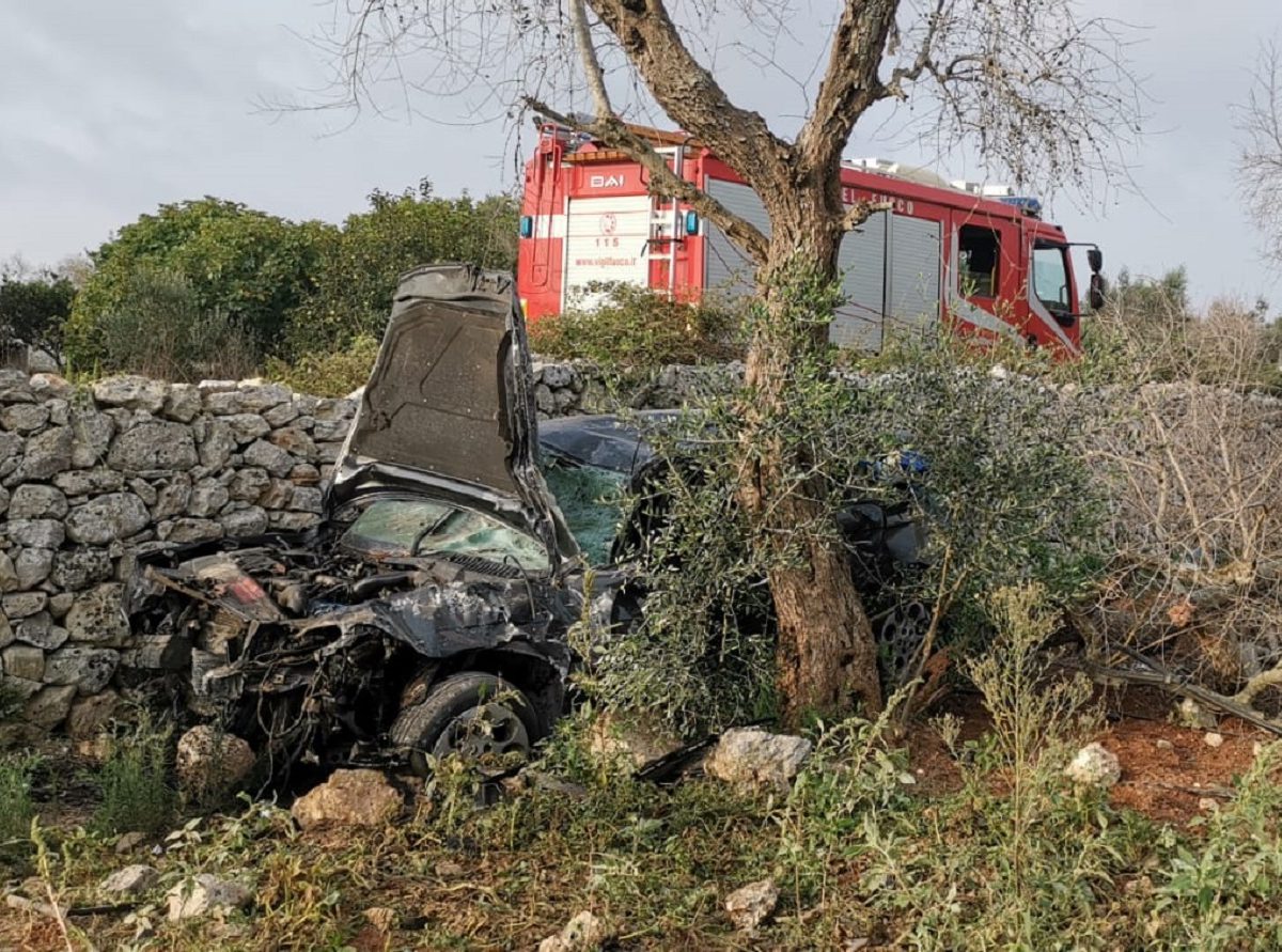 Fuori strada sulla Miggiano Taurisano Il Gallo