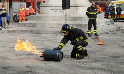 vigili del fuoco dimostrazione